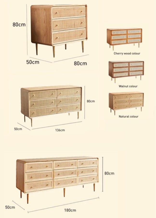 ALKINOOS Solid Wood Drawer Chest - Radical Homes Singapore