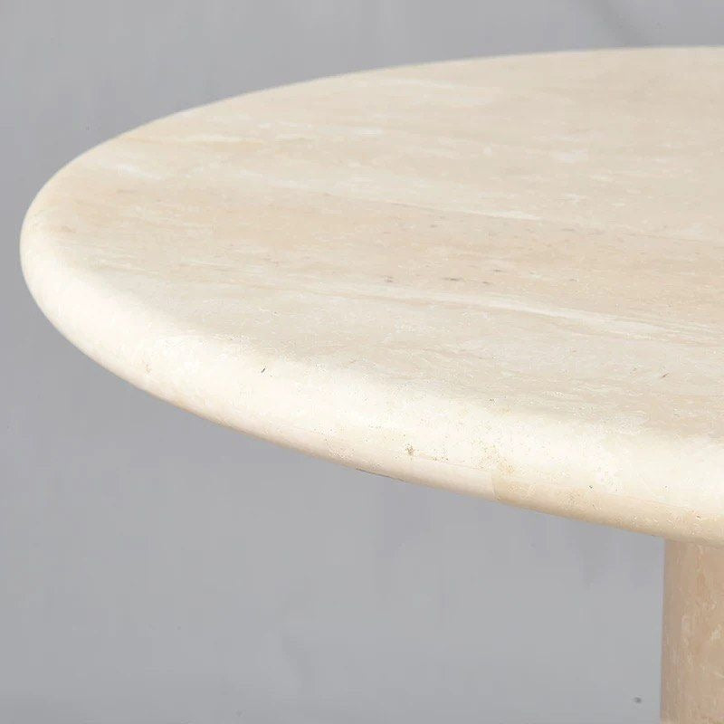 BAVES Modern White Travertine Dining Table - Radical Homes Singapore