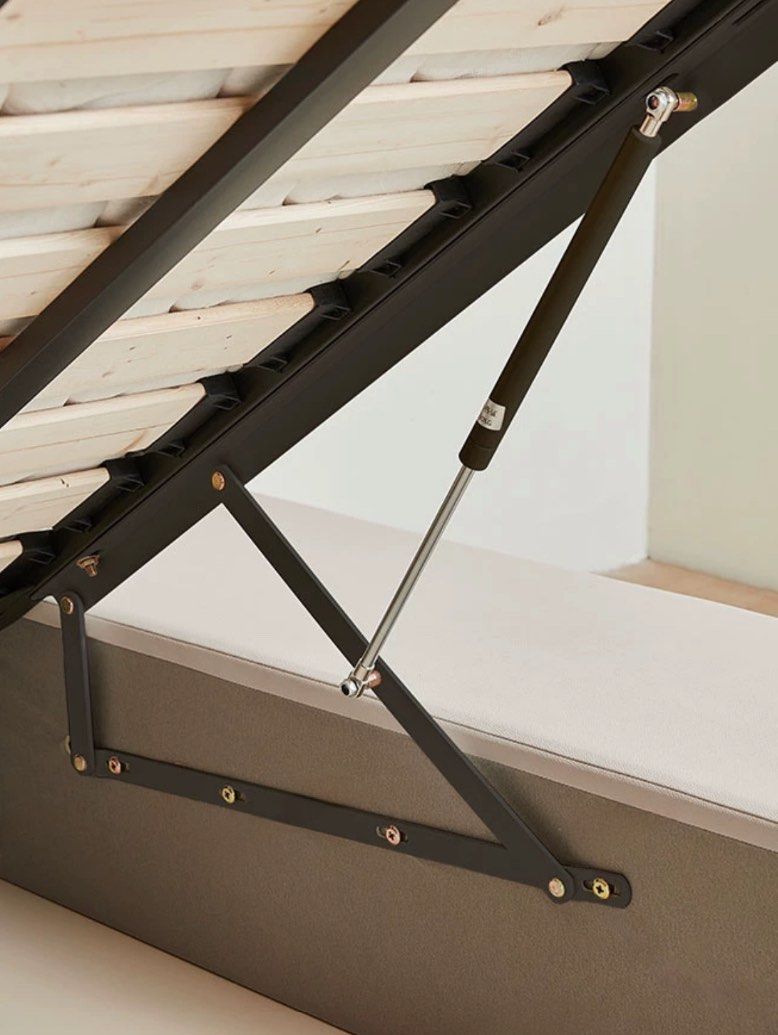 KEPPEL Modern Leather Storage Bedframe With Drawers - Radical Homes Singapore