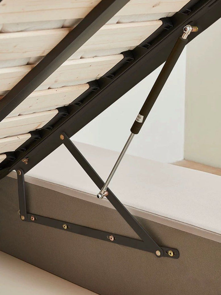 KEPPEL Modern Leather Storage Bedframe With Drawers - Radical Homes Singapore
