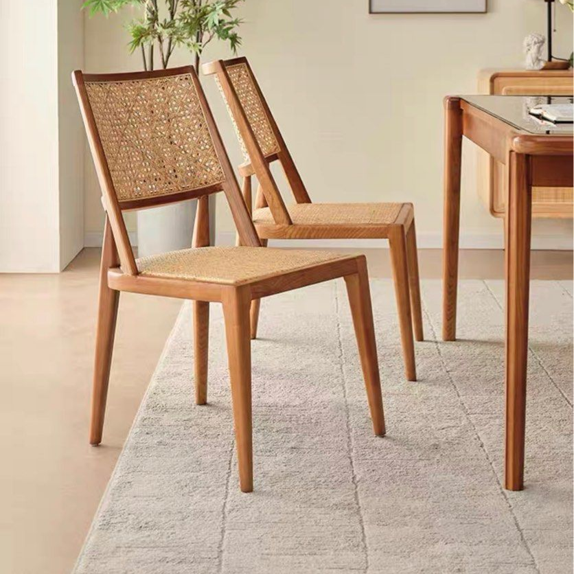 HUDSON Rustic Rattan Dining Chair - Cassa Haus Singapore