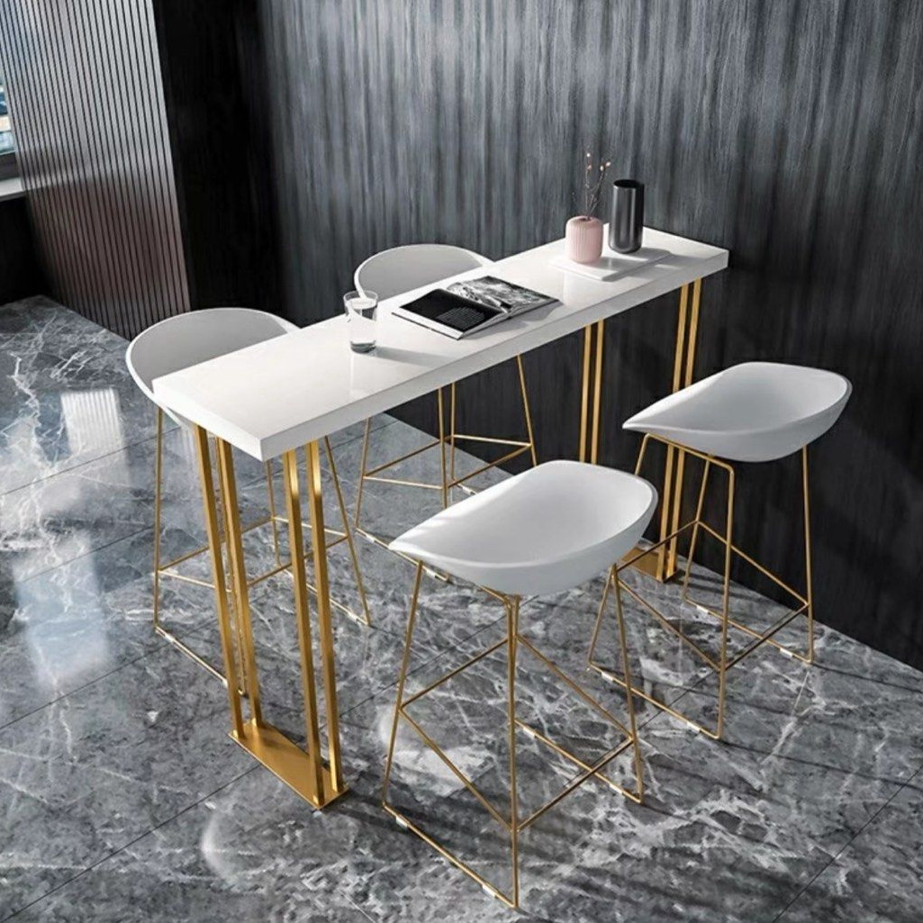 ZYQARION Modern Marble Bar Table
