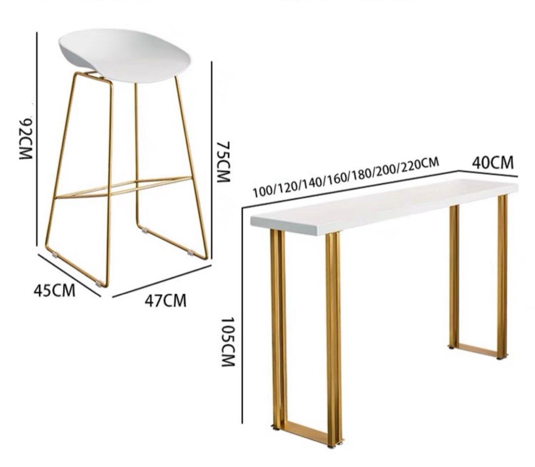 ASLEN Modern Marble Bar Table - Radical Homes Singapore