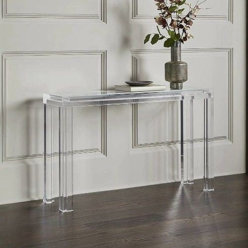 BART Modern Acrylic Study Console Table - Radical Homes Singapore
