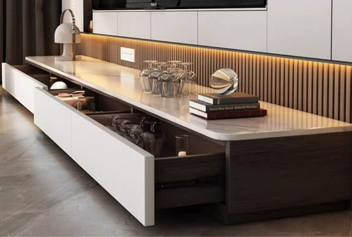 VALIN Modern Sintered Stone TV Console - Radical Homes Singapore