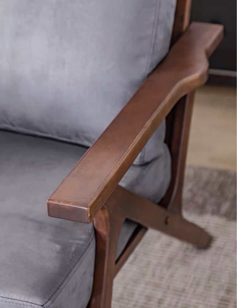 HALCYON Solid Wood Armchair - Radical Homes Singapore