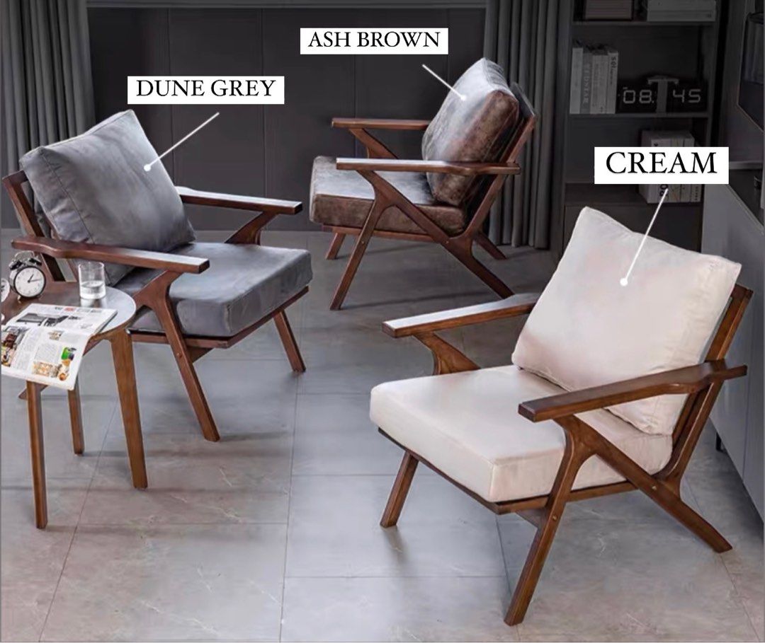 HALCYON Solid Wood Armchair - Radical Homes Singapore