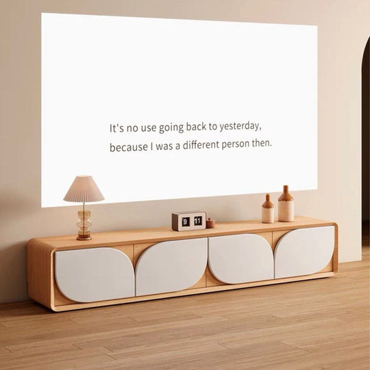 PETALIN Japandi Solid Wood TV Console - Cassa Haus Singapore