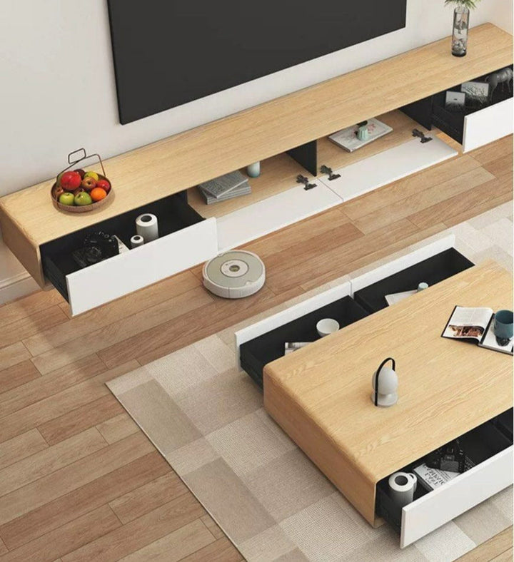 KYRELL Modern Floating TV Console - Radical Homes Singapore