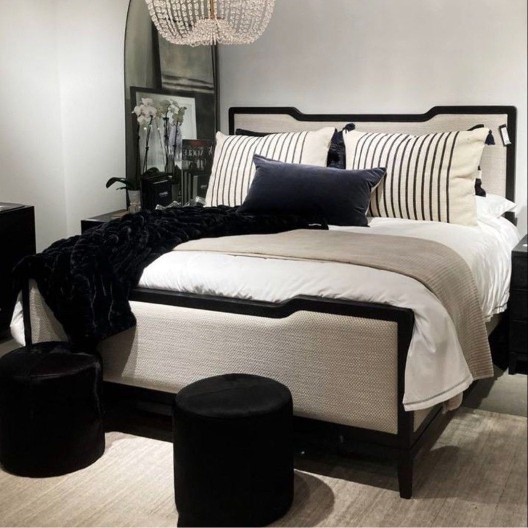 KINGSLY Modern Fabric Bedframe - Radical Homes Singapore