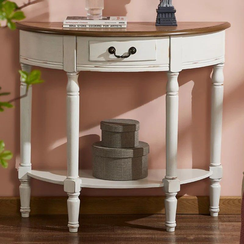 TAURUS Semicircle Hallway Console Table - Radical Homes Singapore