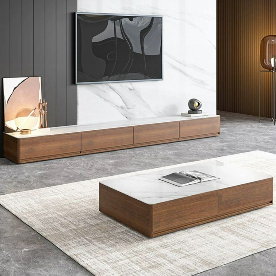 BALOR Modern TV Console & Coffee Table - Radical Homes Singapore
