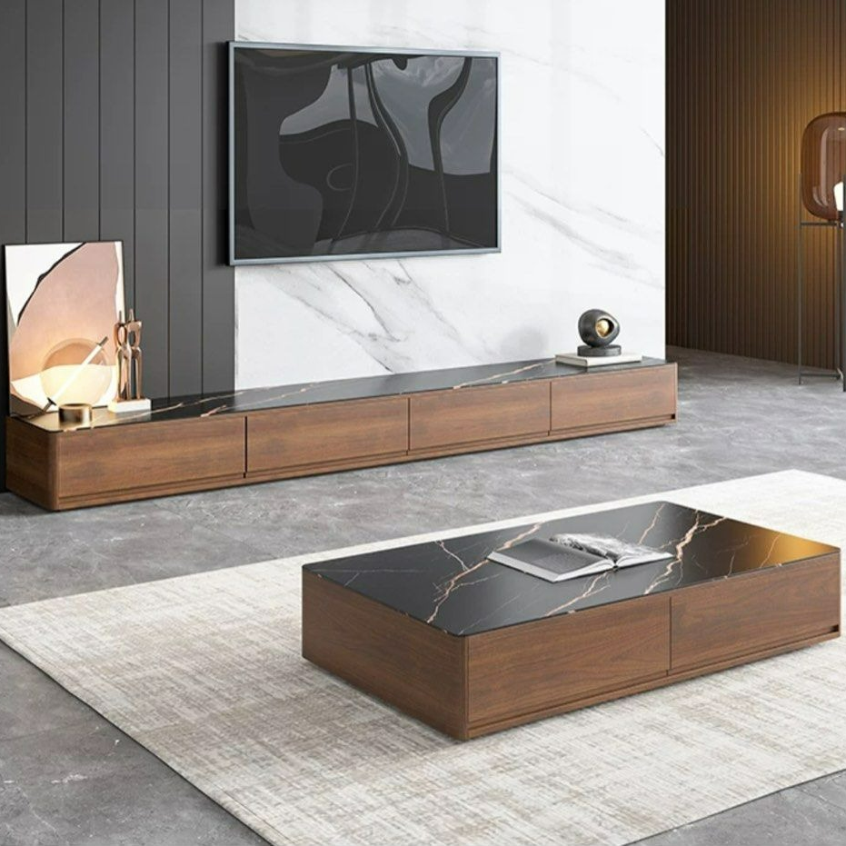 BALOR Modern TV Console & Coffee Table - Radical Homes Singapore