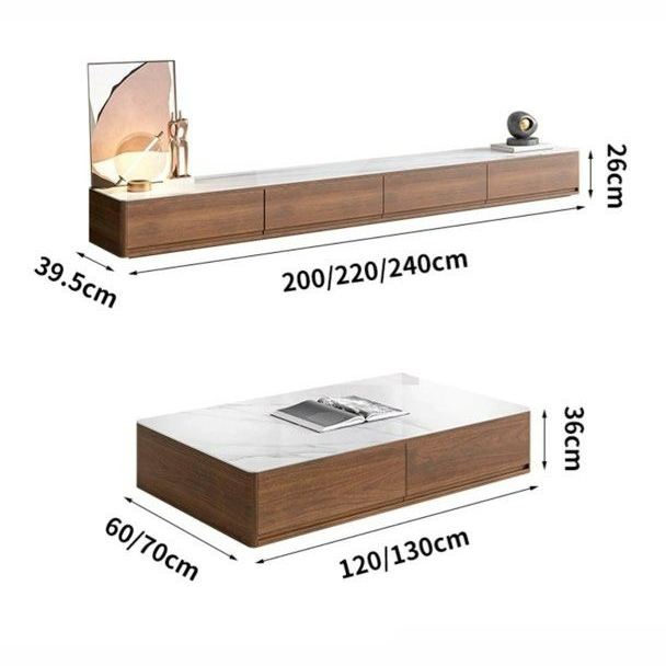 BALOR Modern TV Console & Coffee Table - Radical Homes Singapore