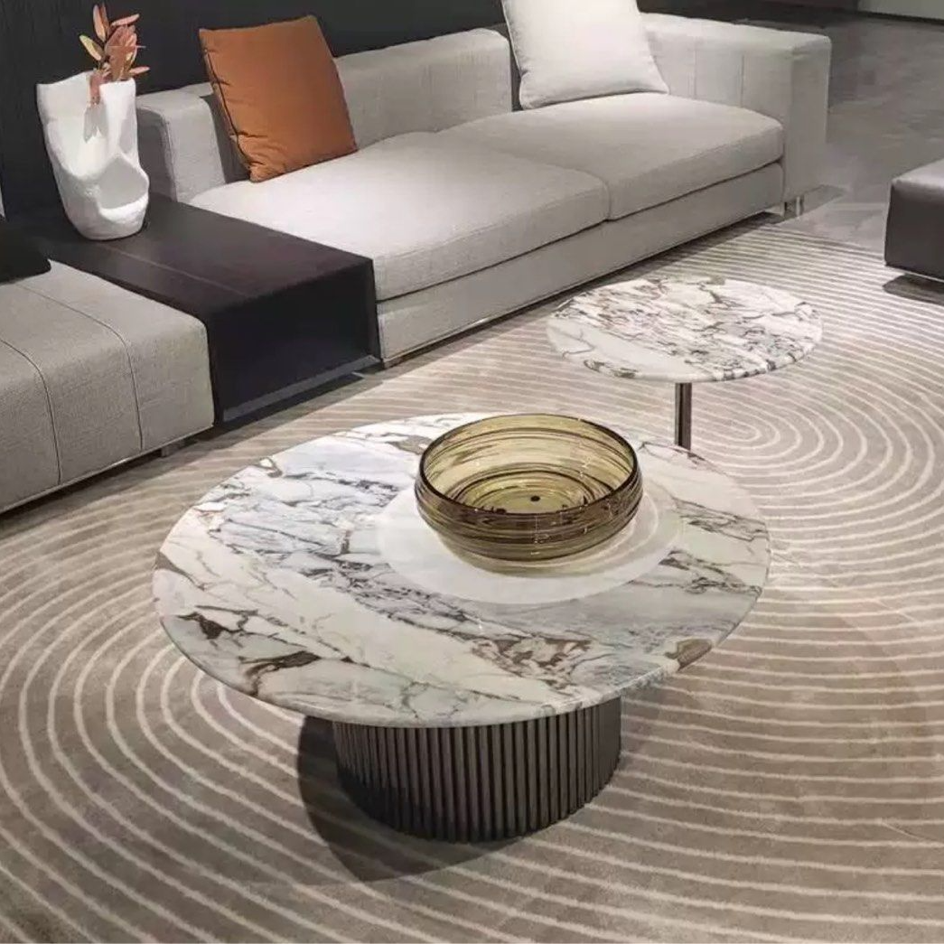 TIORA Modern Round Coffee Table - Radical Homes Singapore