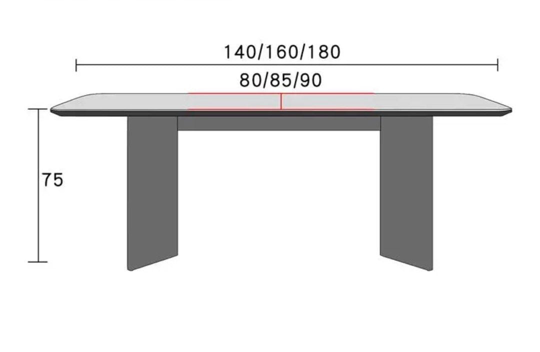 VELMONT Modern Sintered Stone Dining Table - Cassa Haus Singapore