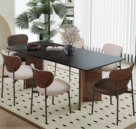 VELMONT Modern Sintered Stone Dining Table - Cassa Haus Singapore
