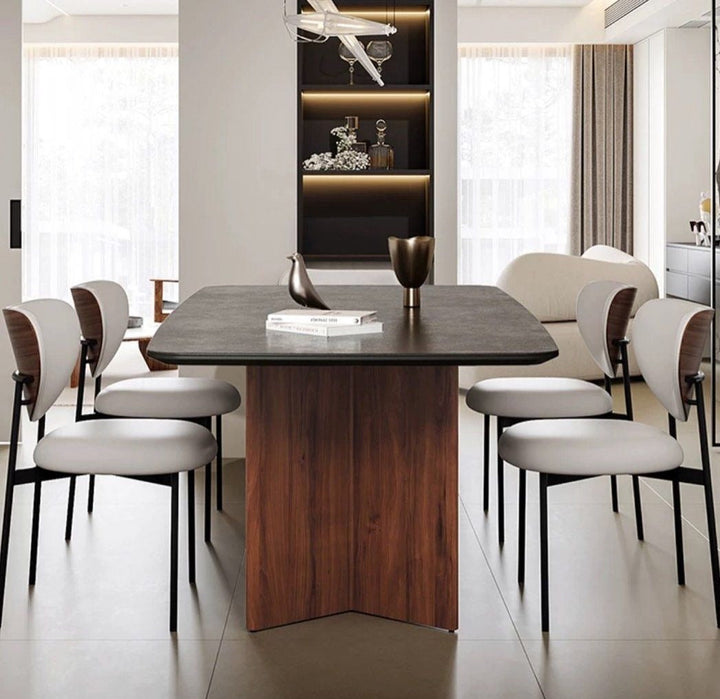 VELMONT Modern Sintered Stone Dining Table - Cassa Haus Singapore