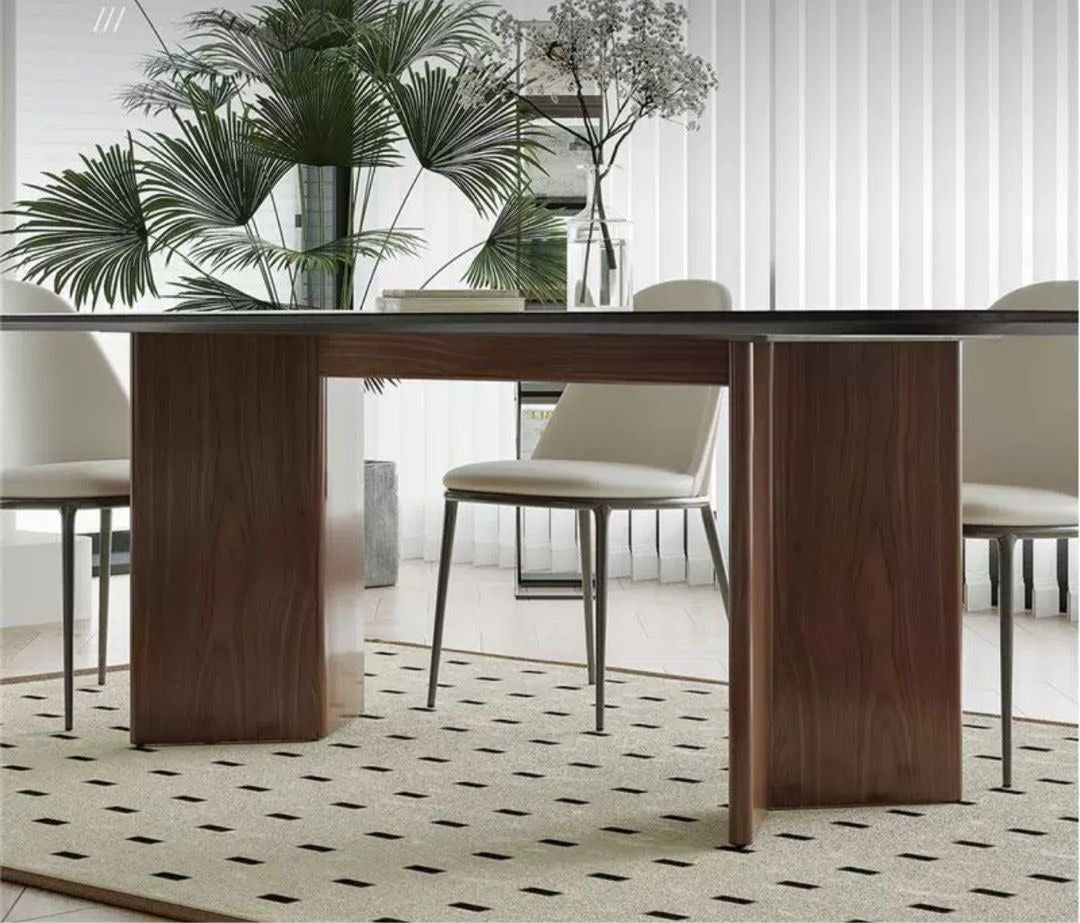 VELMONT Modern Sintered Stone Dining Table - Cassa Haus Singapore