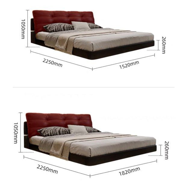 KITO Floating Leather LED Bedframe - Radical Homes Singapore