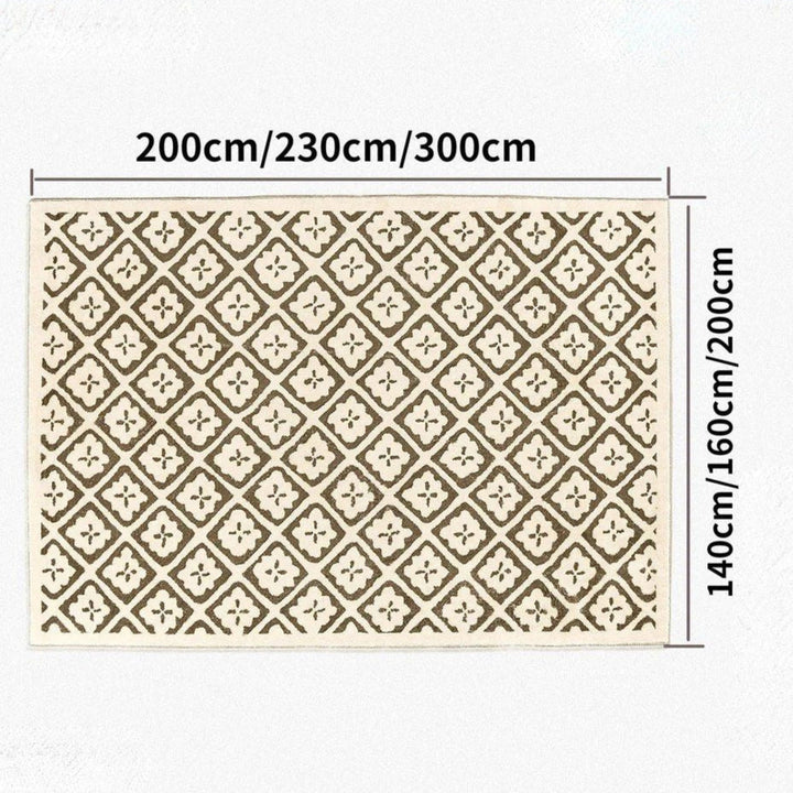 LUKIAN Beige Area Carpet Rug - Radical Homes Singapore