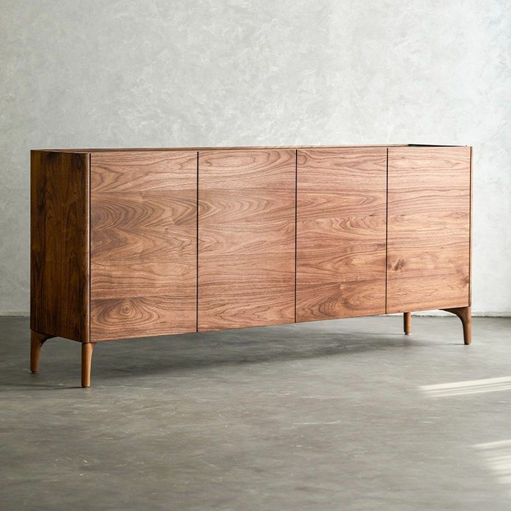 TUDYA Modern Walnut Wood Sideboard - Radical Homes Singapore
