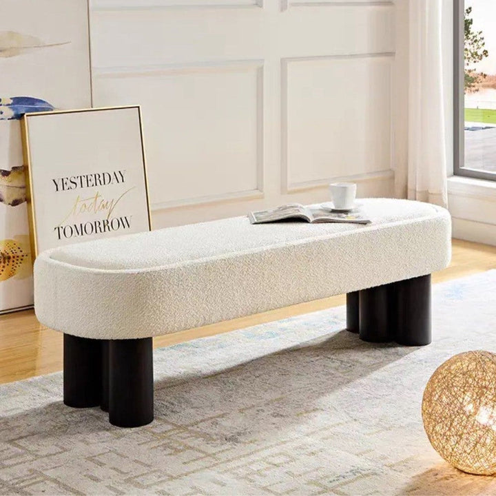 BOUCLIER Modern Boucle Bench - Cassa Haus Singapore