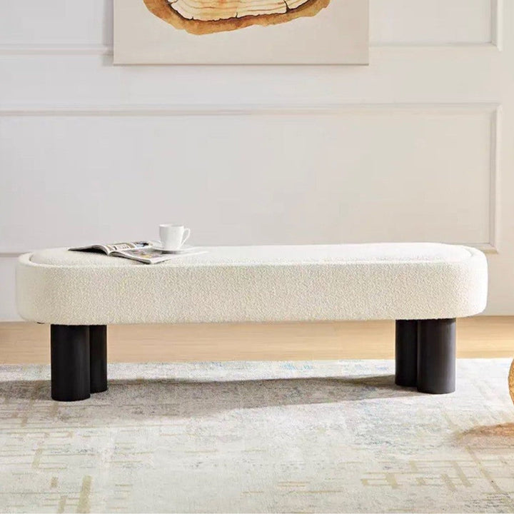 BOUCLIER Modern Boucle Bench - Cassa Haus Singapore