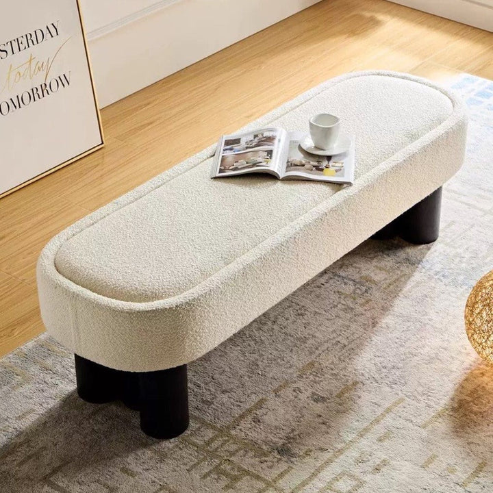BOUCLIER Modern Boucle Bench - Cassa Haus Singapore