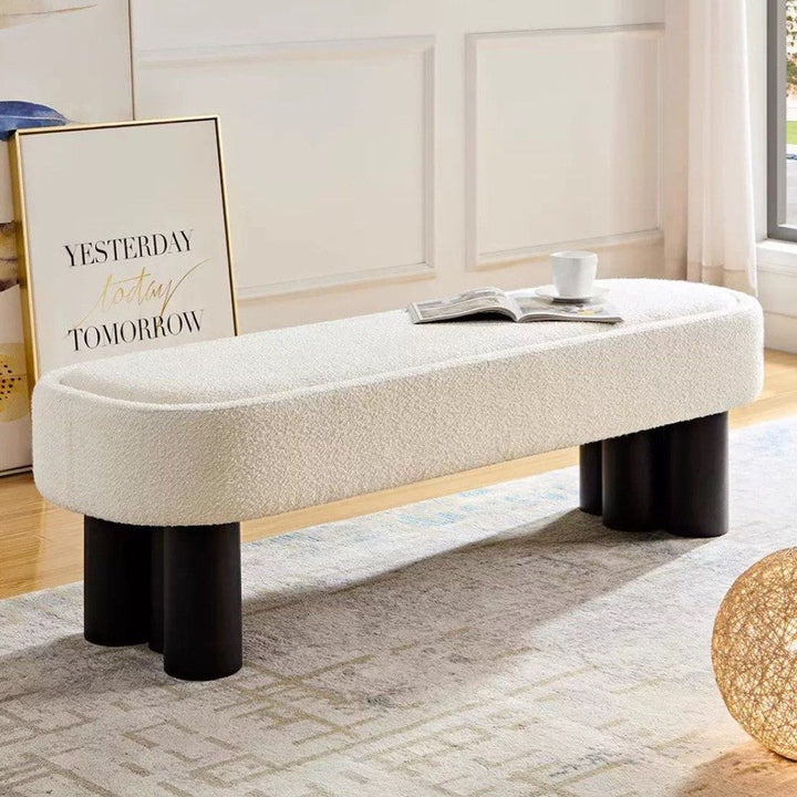 BOUCLIER Modern Boucle Bench - Cassa Haus Singapore