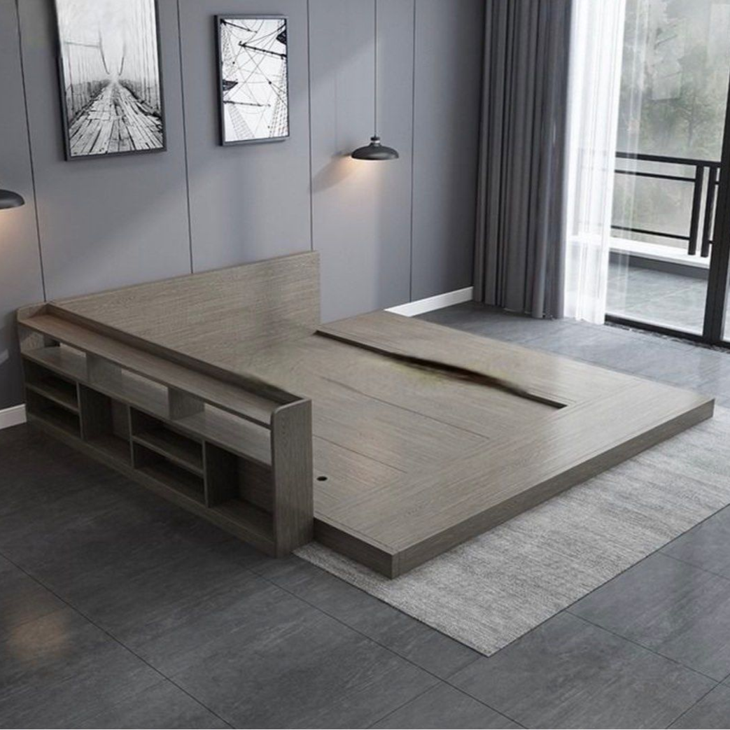 KLOEY Japandi Platform Bedframe - Radical Homes Singapore