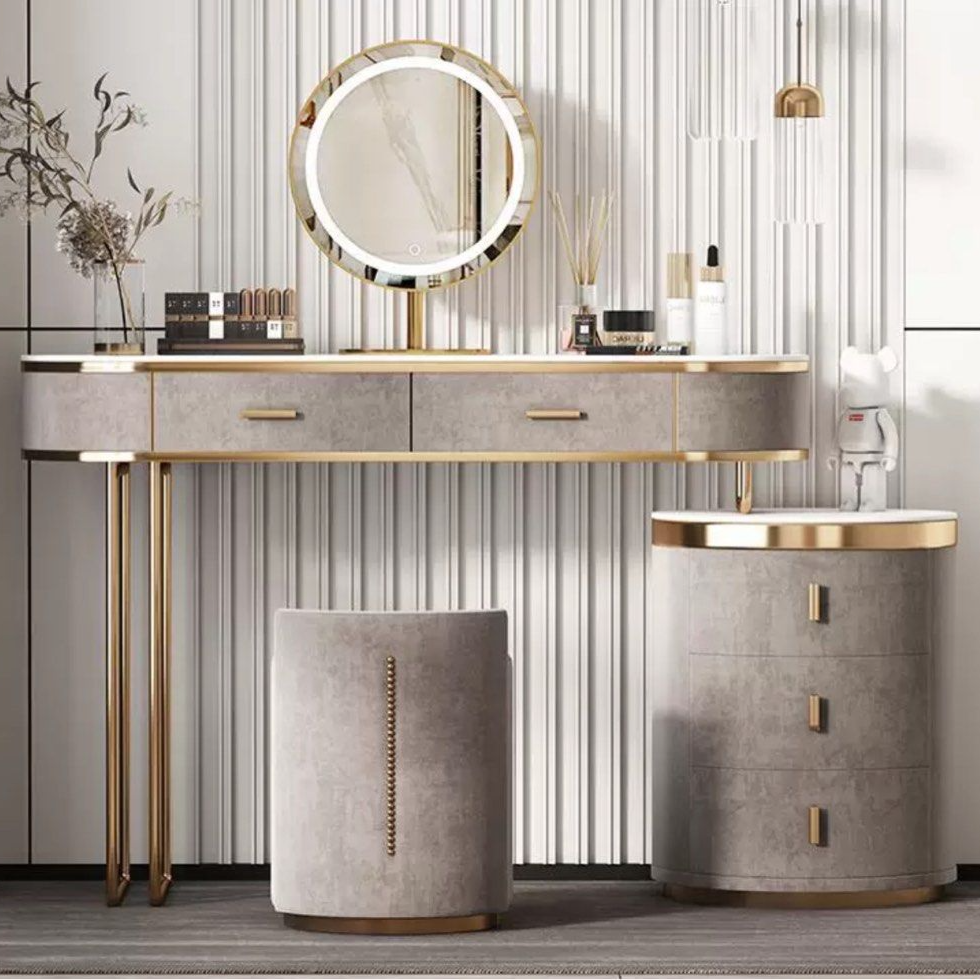 KERAVON Modern Vanity Table Set - Cassa Haus Singapore