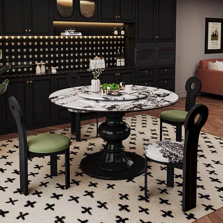 PRACA Modern Marble Round Dining Table - Radical Homes Singapore