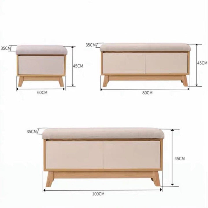 ENDYMION Scandinavian Shoe Cabinet Bench - Radical Homes Singapore