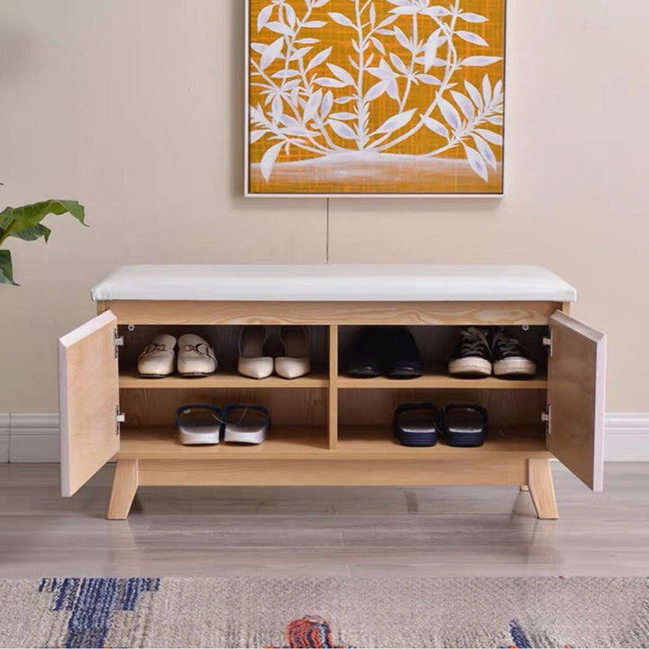 ENDYMION Scandinavian Shoe Cabinet Bench - Radical Homes Singapore