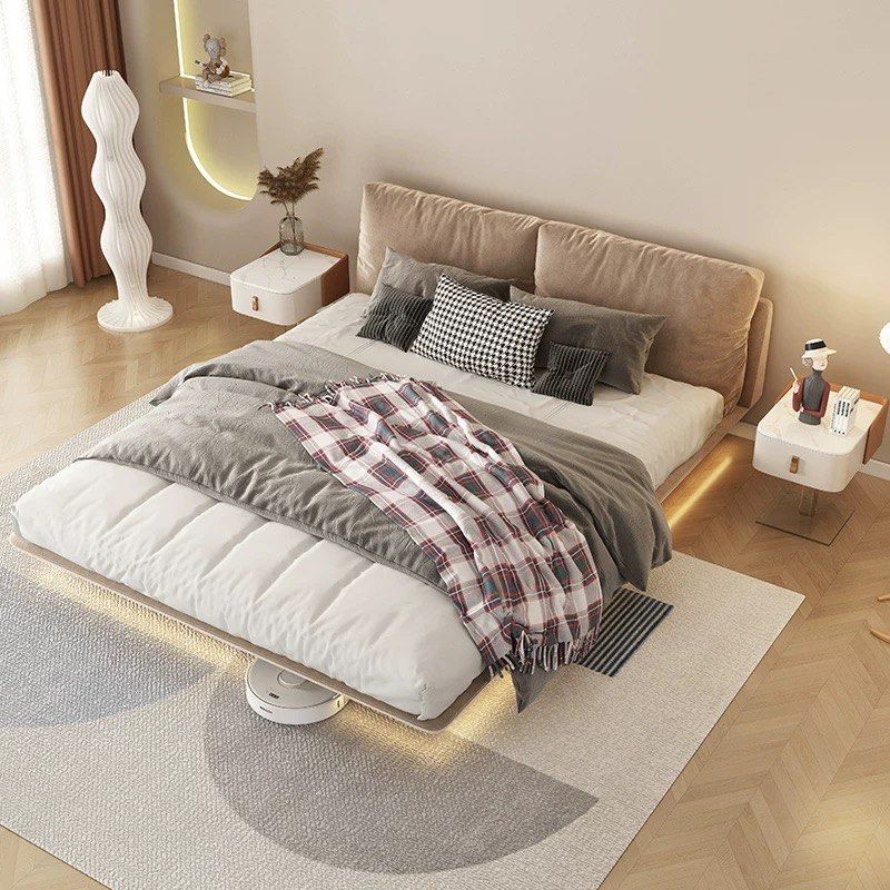 KOTO Modern Floating Fabric Bedframe - Radical Homes Singapore