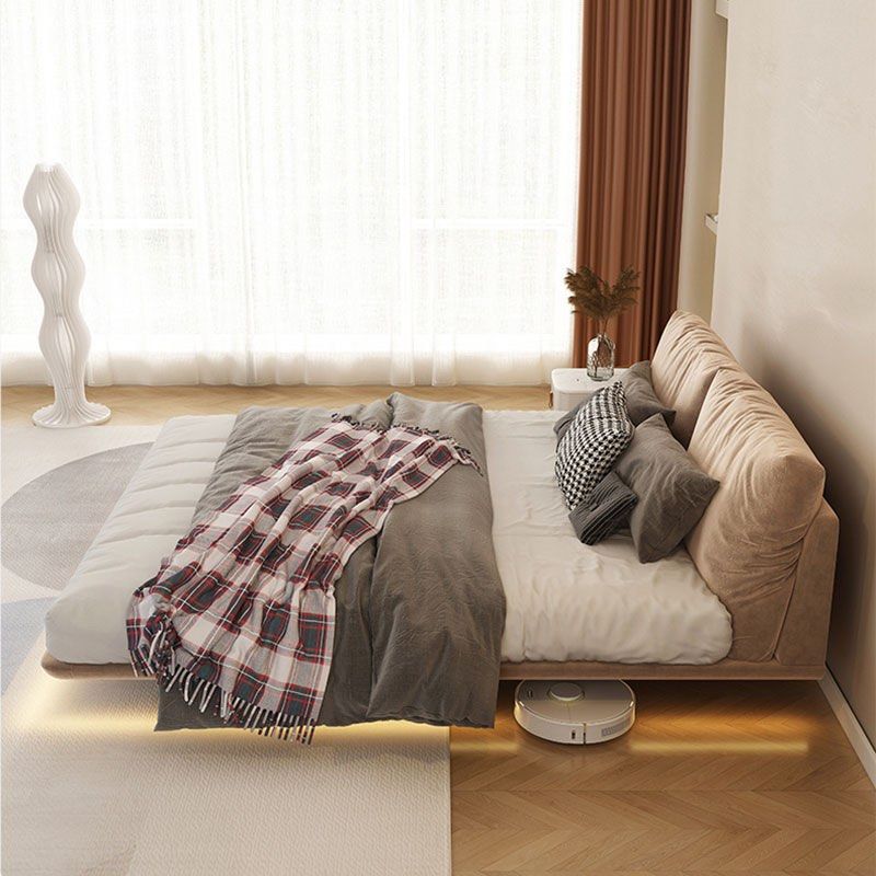 LUMI Modern Floating Fabric Bedframe - Cassa Haus Singapore