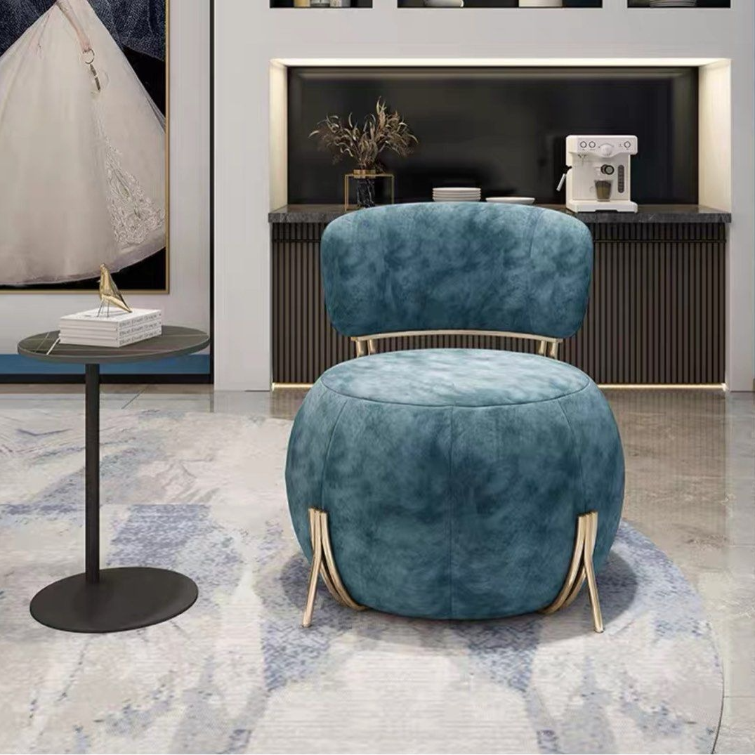 LOGAN Modern Velvet Leisure Chair - Radical Homes Singapore