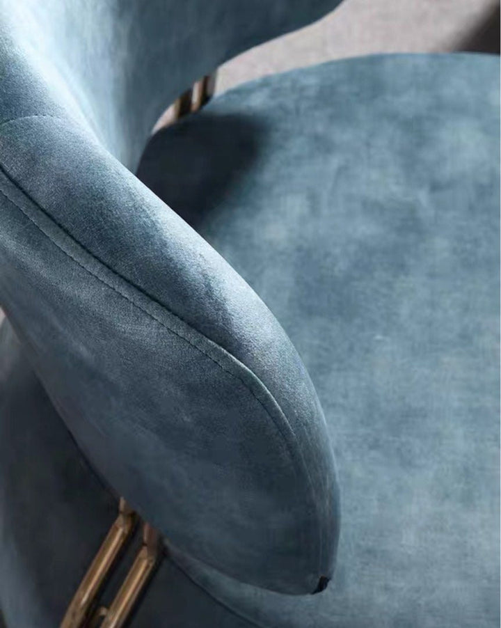 LOGAN Modern Velvet Leisure Chair - Radical Homes Singapore