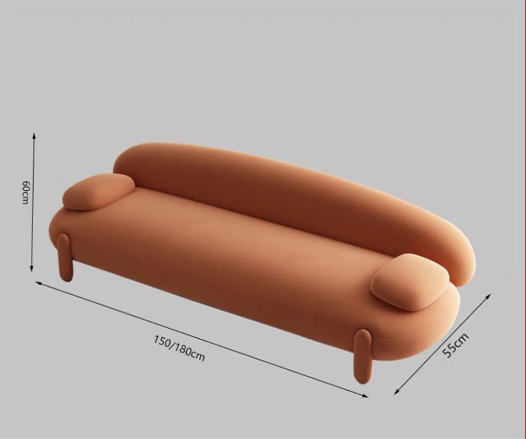 KOVE Modern Boucle Ottoman - Radical Homes Singapore