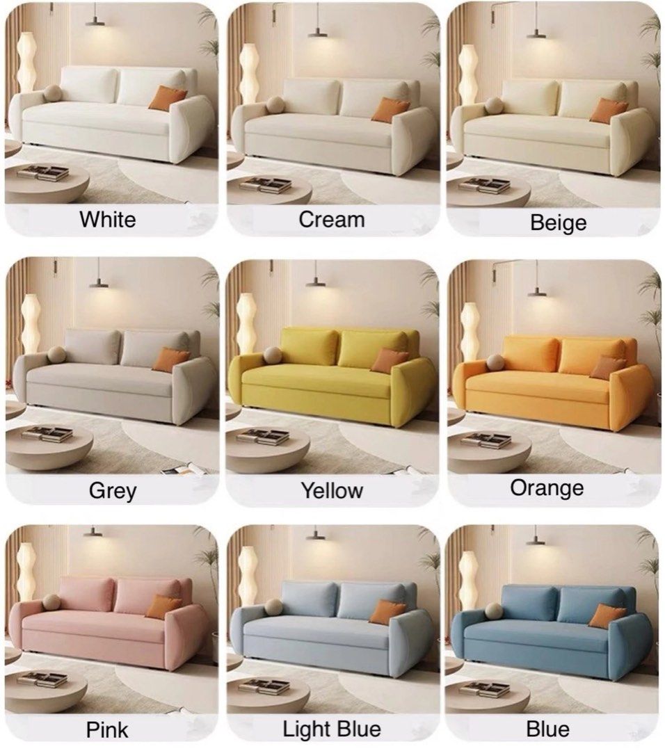 DALLURE Modern Boucle Storage Sofa Bed - Radical Homes Singapore