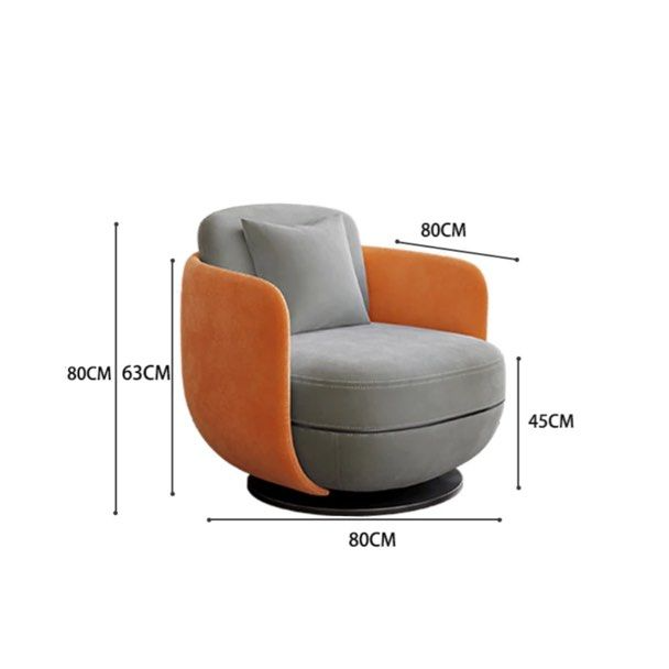 PAIGE Modern Fabric Armchair - Radical Homes Singapore