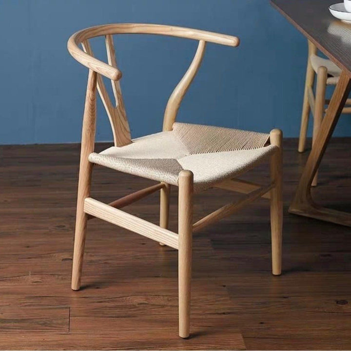 YSABEL Rustic Wishbone Dining Chair - Cassa Haus Singapore
