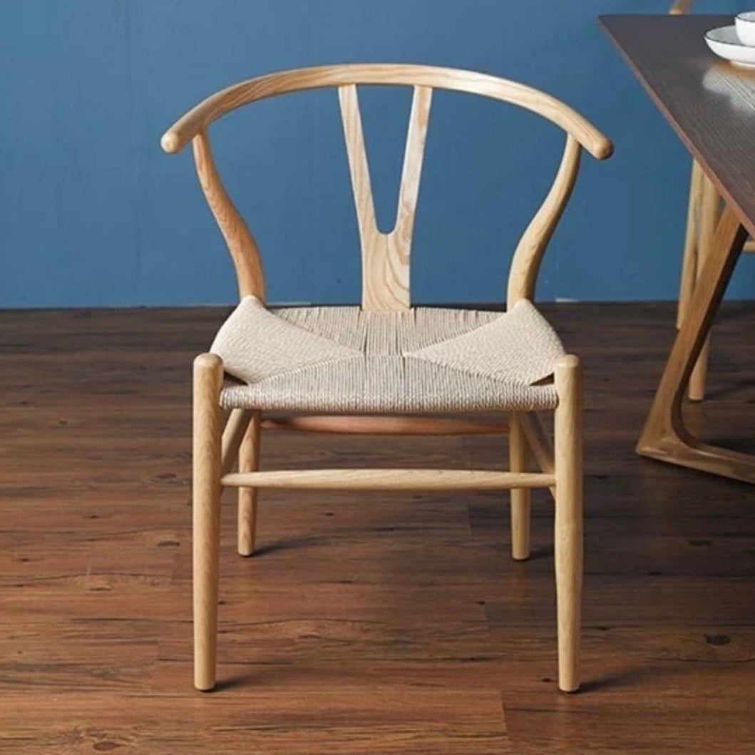YSABEL Rustic Wishbone Dining Chair - Cassa Haus Singapore