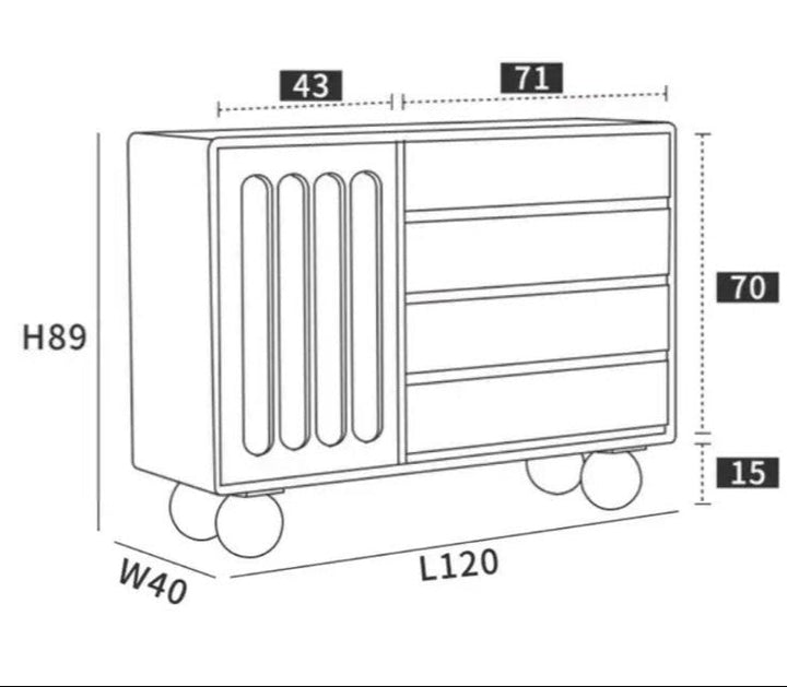 AVALON Japandi Sideboard - Radical Homes Singapore
