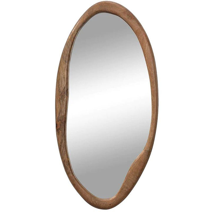 KURE Rustic Walnut Wall Mirror - Radical Homes Singapore
