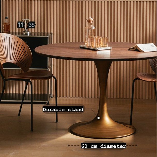 TULVARE Black Walnut Tulip Dining Table - Cassa Haus Singapore