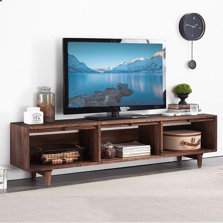 TAVRA Solid Wood TV Stand - Radical Homes Singapore