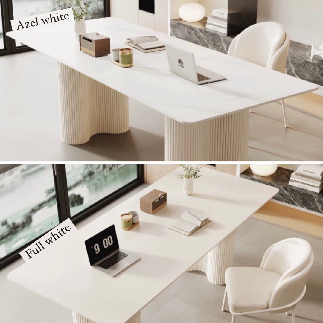 LUCIAN Modern Sintered Stone Study Desk - Radical Homes Singapore