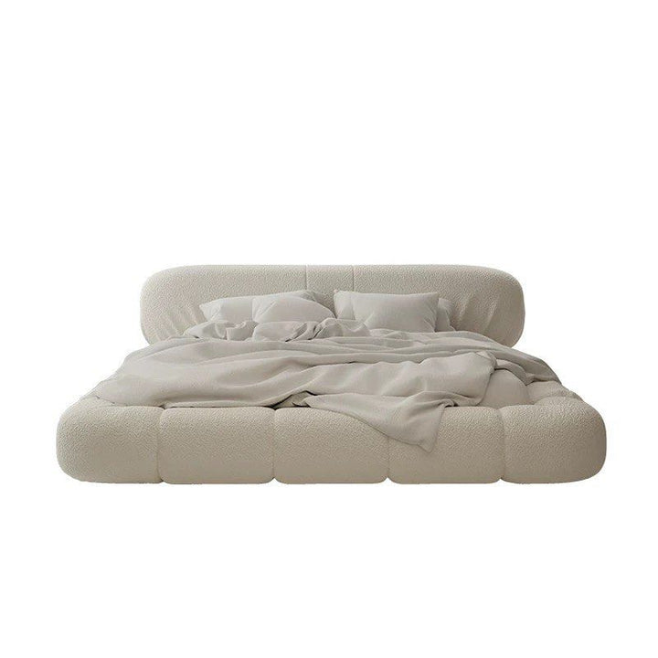 LAMAR Modern Boucle Bedframe - Radical Homes Singapore